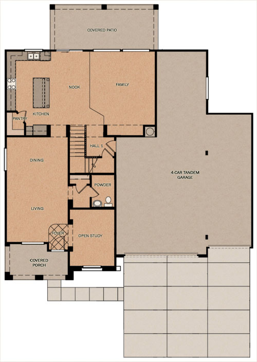 Palermo w/ Huge Garage Floorplan
