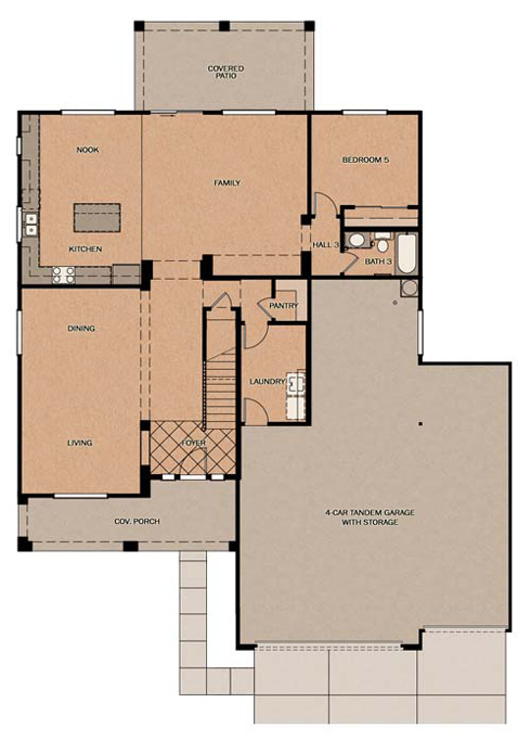 Cannes w/ Huge Garage Floorplan