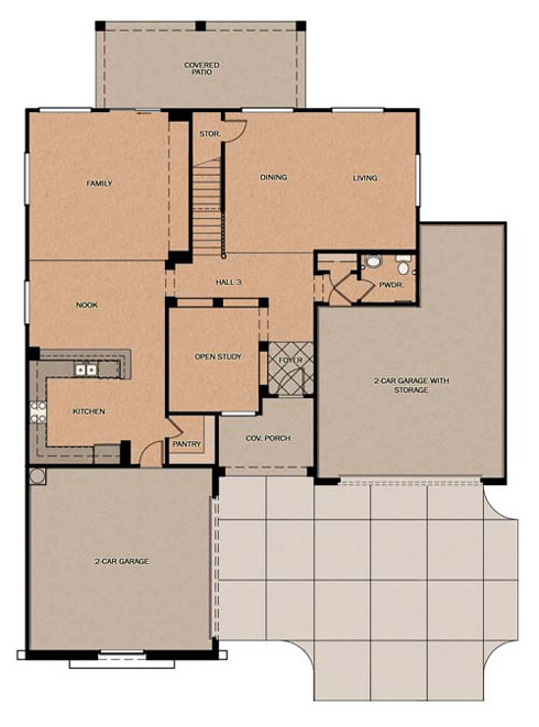 Santorini w/ Huge Garage Floorplan