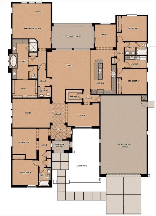 Pebble Beach Floorplan
