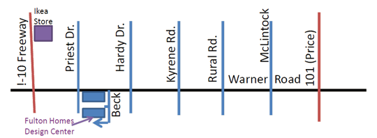 Map to the Design Center